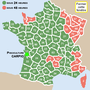 D�lais de livraison par la SERNAM